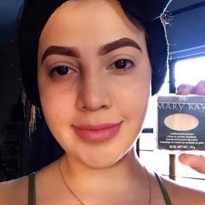 Mary Kay Creme to powder foundation.